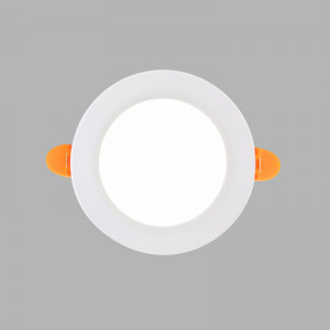 Панель светодиодная встраиваемая круглая 9Вт 230В 6500К 630Лм 118мм белая IP20 606-1007