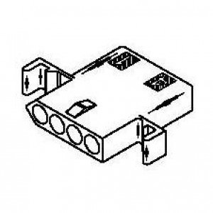 03-09-1041, Штыревые и гнездовые соединители 4 CIRCUIT RECEPTACLE