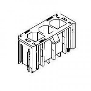 172042-0302, Headers & Wire Housings Super-Sabre Vert Hdr 3Ckt W/BrdLck FgrPrf