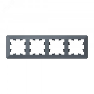 ATLASDESIGN AIR 4-постовая РАМКА, ГРИФЕЛЬ/дымчатый черный ATN220704