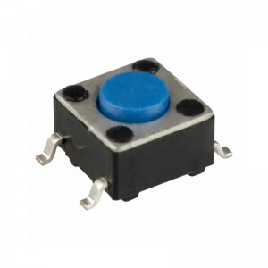 PTS645SM43SMTR92LFS, Кнопка тактильная 6Х6Х4.3мм 0.05А 12В 1.6H 100000циклов SMD монтаж лента на катушке