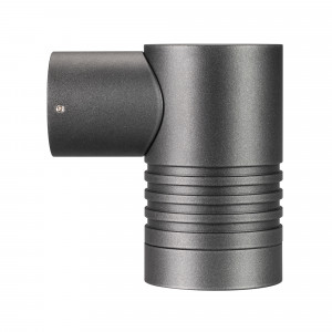 Светильник LGD-RAY-WALL-R46-3W Day4000 (GR, 24 deg, 230V) 033309, Накладной настенный светильник. Мощность 3,5 Вт, св. поток 310 лм, 88 лм/Вт, дневной 4000 K, CRI>80, угол 24°, напряжение питания 230 В. Темно-серый фигурный корпус из алюминия, экран стекло, степень защиты IP65.