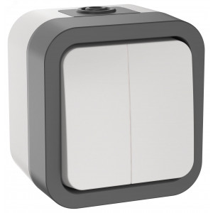 Выключатель 2-кл. ОП TORS 10А IP55 TS205 бел. TS-V20-0-10-55-K41