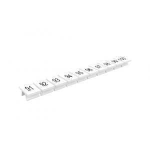 Маркировка (полоска) 310801/91...100, Маркировочные шильдики, для клемм сечением 10 мм.кв., боковая, 10 шильдиков, нанесенные символы: 91...100, с горизонтальным расположением, размер шильдика: 10 x 10,6 мм, цвет: белый