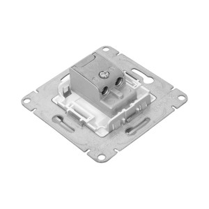 Механизм розетки TV, проходная, алюминий Эпика EKF UP1-SOA-TV-2