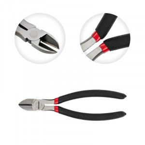 Бокорезы 200мм, обливные рукоятки, никелированные, высокоуглеродистая сталь CrV