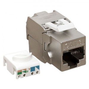 Модуль Keystone TERACOM CS Cat.6 экранированный STP 110 IDC 180 градусов самозажимной (Toolless) TRCS-KSTN-T180D-6STP