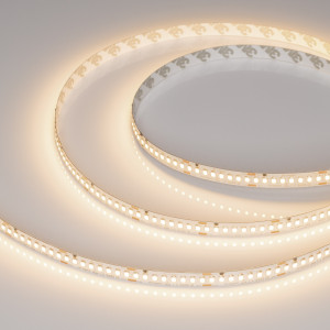 Лента UL-A200-10mm 24V Warm3000 (20 W/m, IP20, 2835, 5m) 037224, Светодиодная лента UL-A200, открытая. Светодиоды 2835, 200 шт/м (1000 шт на 5 м). Белая плата 10 мм, скотч 3M. Цвет ТЕПЛЫЙ 3000 K, CRI> 90, угол рассеивания 120°. Напряжение питания 24 В, мощность 20 Вт/м (100 Вт на 5 м). Размеры 5000x10x1.5 мм. Мин.отрез