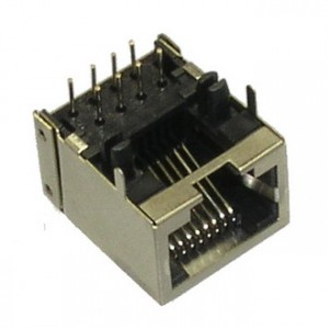TJ8-8P8 СЕТЕВАЯ РОЗЕТКА, Разъем RJ TJ8-8P8 cетевая розетка, под пайку
