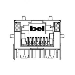 A829-1J1T-KM, Модульные соединители / соединители Ethernet MagJack 1 Port 1GBT LED Auto