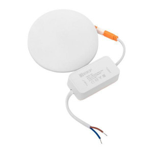 Светодиодный встраиваемый даунлайт безрамочный ДВО 1103 круглый 10Вт 6500K IP20 LUMA EKF