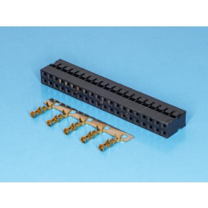 BLD2-40, Разъем 2х20 гнездо на кабель, шаг 2мм