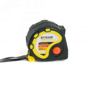 Рулетка, 3м х 16мм прорезиненное покрытие 39782