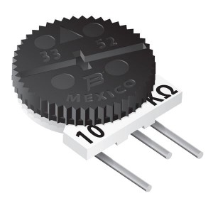 3352H-1-202LF, Подстроечные резисторы - сквозное отверстие 3/8"round 2Kohms 0.5watt 20%