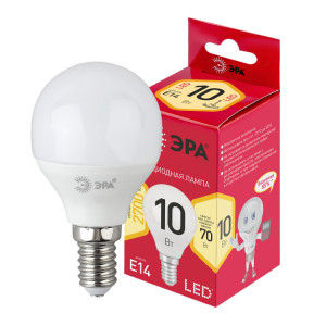 Лампа светодиодная RED LINE LED P45-10W-827-E14 R 10Вт P45 шар 2700К тепл. бел. E14 Б0052378