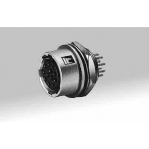 HR10-10R-12SA(73), Цилиндрические защелкивающиеся разъемы 12P RECP SHELL SZ 10 F/M AU TERM PCB DIP