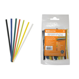 Термоусаживаемая трубка ТУТнг 2/1 набор (7 цветов по 3 шт. 100мм) SQ0518-0501