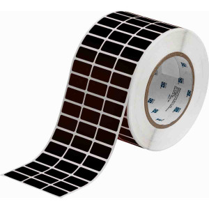 brd148170, THT-5-8117-10 этикетки, материал B-8117 черный матовый полиэстер, размер 25.4х12.7 мм, 10 000 шт. в рул.