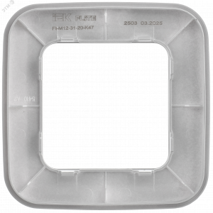 FLITE ARTISTIC Рамка 1-местная РУ-1-А-ФлА алюминий IEK FI-M12-31-20-K47