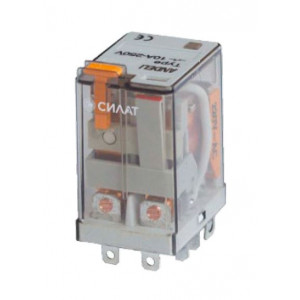 Промежуточное реле, без колодки PR041, Промежуточное реле, 2 группы переключающих контактов, контактная емкость: 10A/250VAC 10A/28VDC, номинальное напряжение катушки: 6…240VAC 6…110VDC, тип колодки SR02