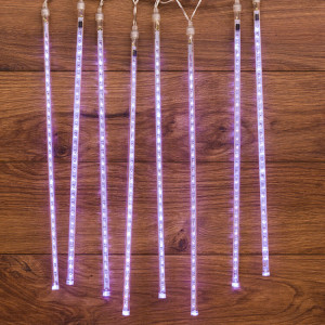 Гирлянда Тающие сосульки светодиодная, 8шт х 50см, шаг 50см, 230 В (с трансформатором) белые светодиоды 256-313-6