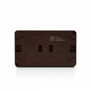 AtlasDesign PROFI IP54 О/У БЛОК: РОЗ. з/к со шт. 16А, ВЫКЛ.1-клав.10А, КОРИЧНЕВЫЙ ATN546070