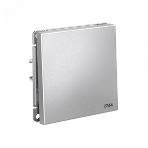 ARTGALLERY 1-клавишный ПЕРЕКЛЮЧАТЕЛЬ IP44, 10АХ,  механизм, быстрозажимные клеммы, АЛЮМИНИЙ GAL440361S