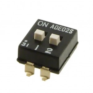 1825058-1, Переключатель DIP Switches; Конфигурация: SPST; Контакты: 2; Шаг: 2.54