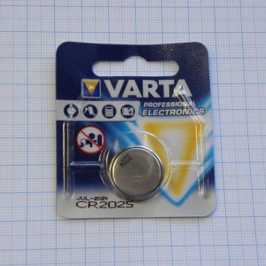 CR2025  Varta, Элемент питания литиевый,3В