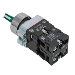 Переключатель BD21 2P c зеленой подсветкой 230В NO PROxima xb2-bk21-g-230