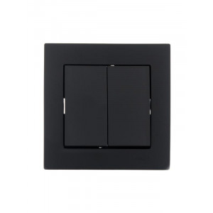 Выключатель 2-кл. СП Vesna механизм черн. бархат 742-4288-101