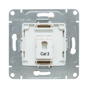 Механизм розетки RJ11, кремовый Эпика EKF UP1-SOI-RJ11