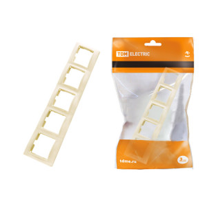 Рамка 5 постовая горизонтальная сл. кость "Таймыр" SQ1814-0133