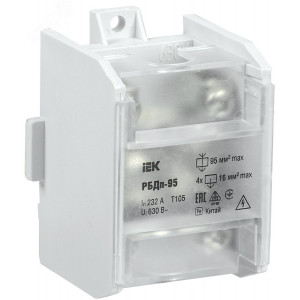 Блок распред. проходн. РБДп-95 232/100А DIN 1х95-4х16мм2 YRB30-1-232