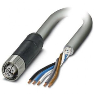 1414807, Кабели для датчиков / Кабели для приводов 5POS Power Cable Gray 5m