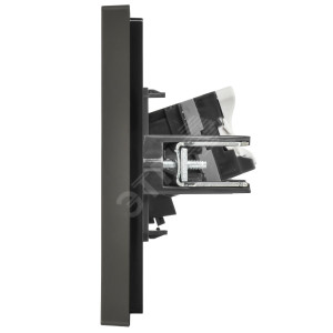 FORTE&PIANO Розетка компьютерная двойная RJ45 кат.5E FP333 серый IEK FP-K20-1-K03