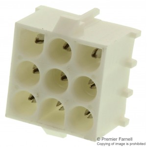 641972-1, Соединитель провод-плата вилка 9 усиленных контакт(-ов) 6.35мм луженый прямой монтаж в отверстие пакет