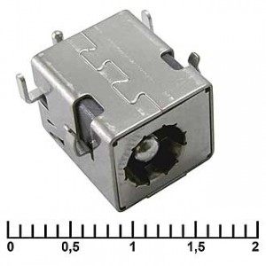 PJ017  2.5MM, Разъем питания штырьковый PJ017 2.5 мм, SMD монтаж