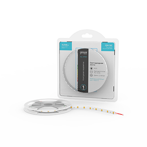 Лента Basic LED 2835/60 12V 4,8W/m 312lm/m 4000K 8mm IP20 2m 1/100 BT001
