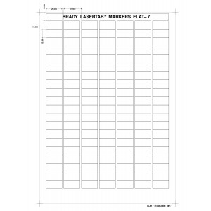 brd29839, ELAT-7-773 этикетки (лист А4), материал В-773B, серебристый матовый полиэстер, размер 25,00 х 13,00 мм, 72 листа, 10080 шт/упак.