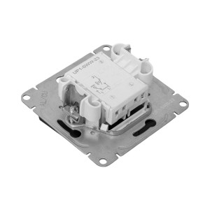 Механизм выключателя, двухклавишный, кнопочный, ч-рный Эпика EKF UP1-SWB-23