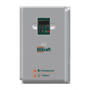 Преобразователь частоты DEKV060-11/15кВт 3 фазы 380В с торм. модулем DEKV060G011P015T4B