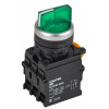 Переключатель с подсветкой 3 полож. 2NO зеленый MASTER IEK MI-SW60-20XD-4-14-3-K06