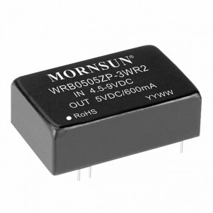 WRB1215ZP-3WR2, Преобразователь DC/DC 3 Вт, вход 12(9-18) VDC, выход 15 VDC, 0,2 A, DIP на плату