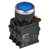 Кнопка с подсвет. и фикс. d=22мм 1NO+1NC синяя MASTER MI-BT60-11TD-3-11-K07