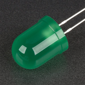 Светодиод ARL-10603UGD-6cd 003181, Поставка под заказ от 5000 шт. Выводной круглый светодиод, d=10 мм, диффузная зеленая линза. Цвет свечения сине-зеленый (505 нм). Угол излучения 40°. Сила света Iv=6000-9000 мкд, If=20 мА. VF=2.9-3.3 В. Рекомендуемый постоянный рабочий ток <16-17 мА.