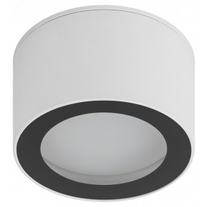 Светильник OL28 WH/BK под лампу GX53 IP44 настенно-потолочный спот черн./бел. Б0055581