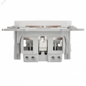 FLITE Розетка с заземлением с защитными шторками безвинтовое крепление 16А РСш11-1-ФлБ белый IEK FI-R14-16-1-K01