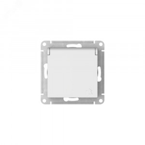 Розетка AtlasDesign 16А IP20 с заземл. защ. шторки с крышкой быстрозажим. клем. механизм бел. SE ATN000146S