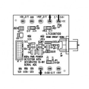 DC1638A, Радиочастотные средства разработки LTC5587IDD - 6GHz RMS Power Detector wit